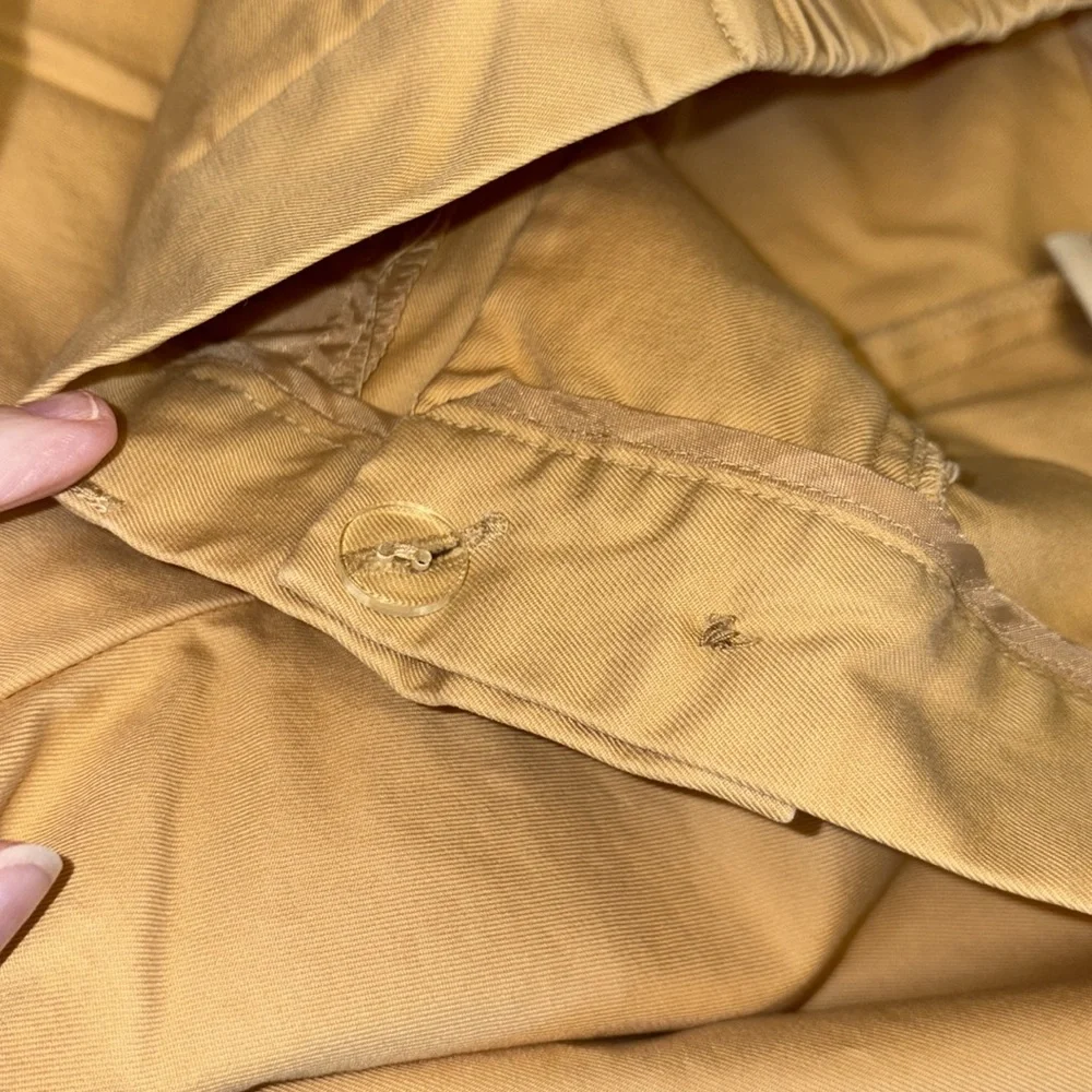 Orvis pants straight leg 100% cotton side pockets elasticized sides Size 12